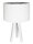 Lampe de table Rétro Lampe en bois Blanc Tripode 46cm