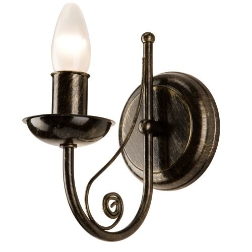 Elégante lampe murale KELSIE Noir Rustique Lampe