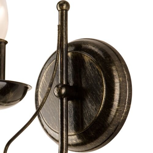 Elégante lampe murale KELSIE Noir Rustique Lampe
