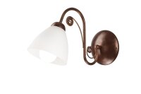 Applique murale shabby marron blanc Rétro Lampe...