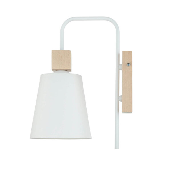 Applique Abat-jour Blanc Bois Scandinave REILLY