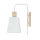 Applique Abat-jour Blanc Bois Scandinave REILLY