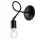 Applique murale Lampe de lecture Noir Métal Moderne flexible