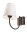 Applique murale MALCOLM Marron Tissu Lampe Rustique