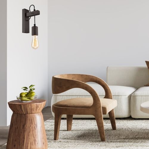 Applique murale marron Bois polyvalent Lampe AMIDA