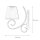 Applique murale Romantique Anthracite Campagne confortable
