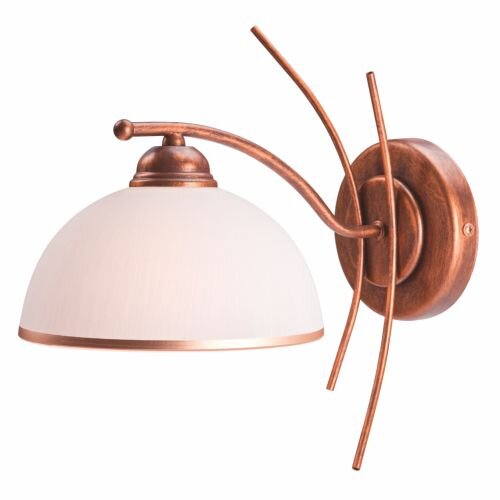 Lampe murale brune métal élégant KALONA Lampe verre