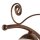 Applique murale Abat-jour Shabby brun antique Métal