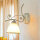 Applique murale shabby art nouveau métal lampe verre
