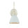 Applique murale shabby art nouveau métal lampe verre