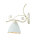 Applique murale shabby art nouveau métal lampe verre