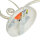 Applique murale shabby art nouveau métal lampe verre