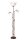 Lampadaire Shabby brun antique m&eacute;tal Lampe de sol