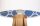 Lampe de table KIRA Blanc Bleu Rétro Trépied 46cm Bois