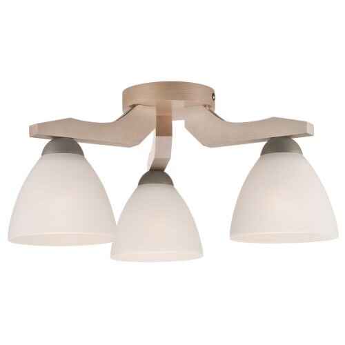 Plafonnier en hêtre blanc bois salon