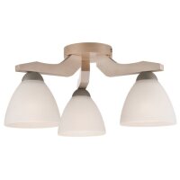 Plafonnier en hêtre blanc bois salon