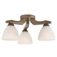 Plafonnier BATORY Bois 3-flmg Moderne Salon
