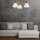 Plafonnier BATORY Bois 3-flmg Moderne Salon