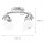 Plafonnier Shabby Marron antique Floral Salon