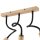 Plafonnier Noir Moderne Salon Bois Lampe