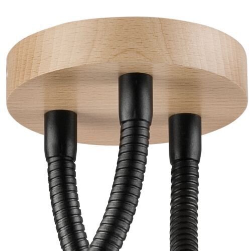 Plafonnier flexible Noir Moderne Salon