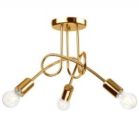 Plafonnier Or Moderne Salon M&eacute;tal Lampe