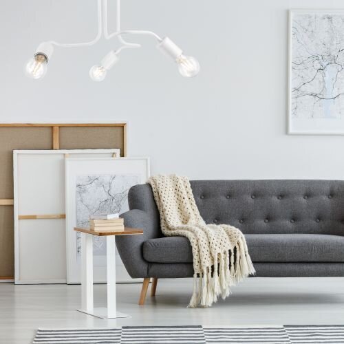 Plafonnier LIZBETH Blanc Moderne Métal Lampe