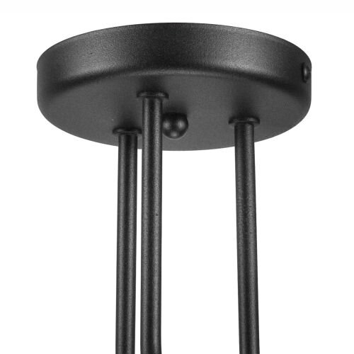 Plafonnier Salon Lampe dintérieur Noir Métal