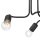Plafonnier Salon Lampe dintérieur Noir Métal