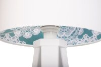 Lampe de table tripode Lampe en bois Blanc Bleu...
