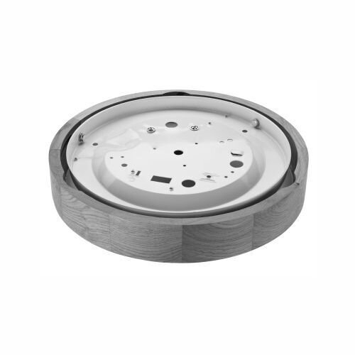 Plafonnier Bois Rond Marron Salon Moderne