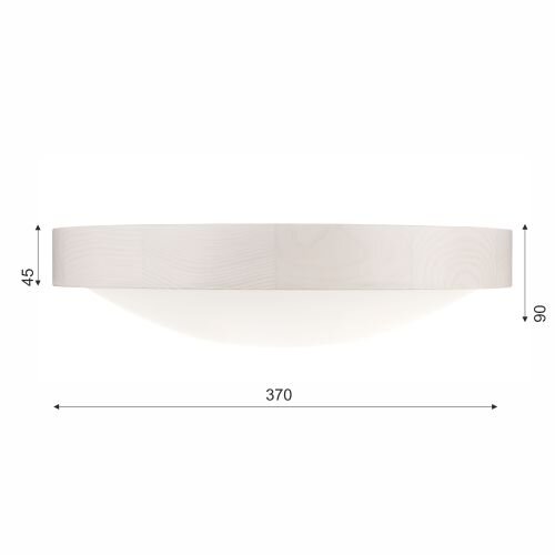 Plafonnier FERNLY Blanc Moderne rond Salon