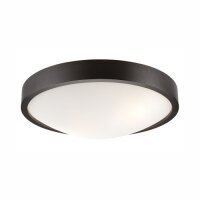 Plafonnier FERNLY Marron Moderne rond Salon