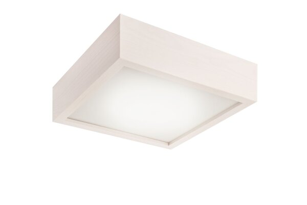 Plafonnier LED Blanc Bois Salon Carré