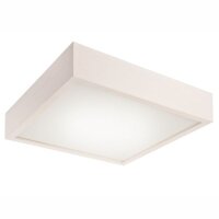 Plafonnier Blanc Bois Salon carr&eacute;