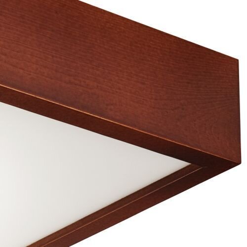 Plafonnier en bois carré Salon moderne
