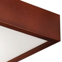 Plafonnier en bois carré Salon moderne