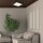 Plafonnier carré Marron Salon Bois