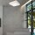 Plafonnier LED Blanc Bois Angulaire Salon