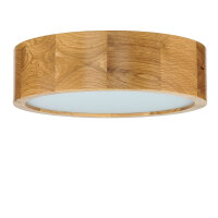 Plafonnier LED Salon Lampe en bois Ch&ecirc;ne