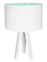 Lampe de chambre denfant fille bois blanc table hiboux
