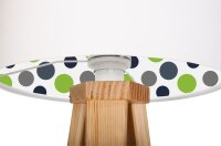 Lampe de table NAOMI blanc à pois enfants...