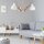 Plafonnier TIASIA Bois Moderne Salon