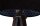 Lampe de table noir bleu foncé or 46cm rétro