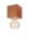 Plafonnier brun bois anguleux Salon Lampe