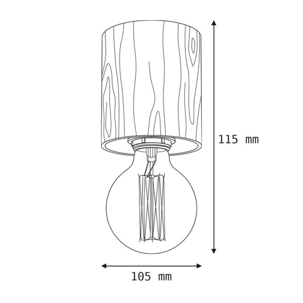 Plafonnier Salon Bois Blanc Lampe Moderne