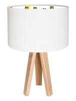 Lampe de table Abat-jour Lampe pour enfants Blanc...