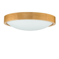 Grande lampe de plafond bois verre Ø37cmChambre...
