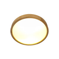 Grande lampe de plafond bois verre Ø37cmChambre...