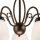 Lampe à suspendre brune Métal 5-flmg Rustique Table à manger